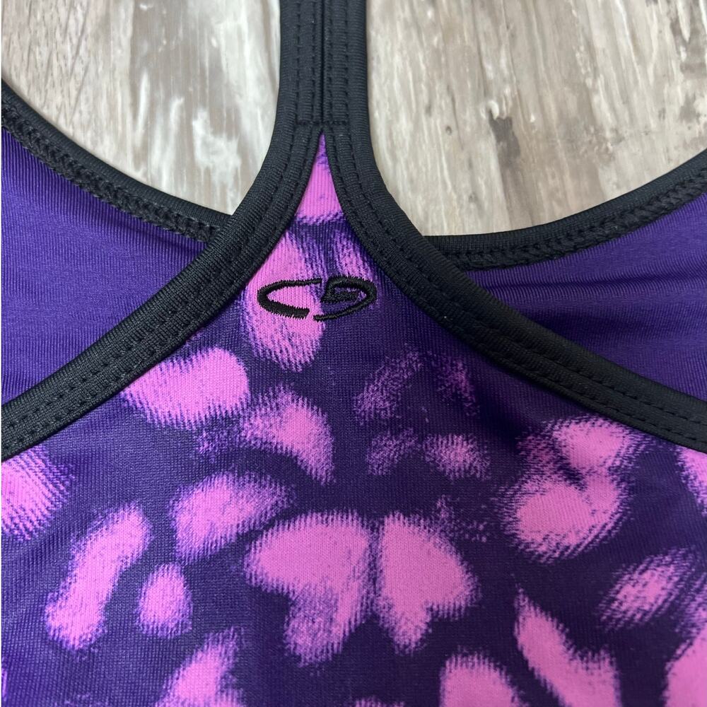 C9 by Champion Athletic Tank Top Purple Pink Print Workout Top Size S - Picture 3 of 9